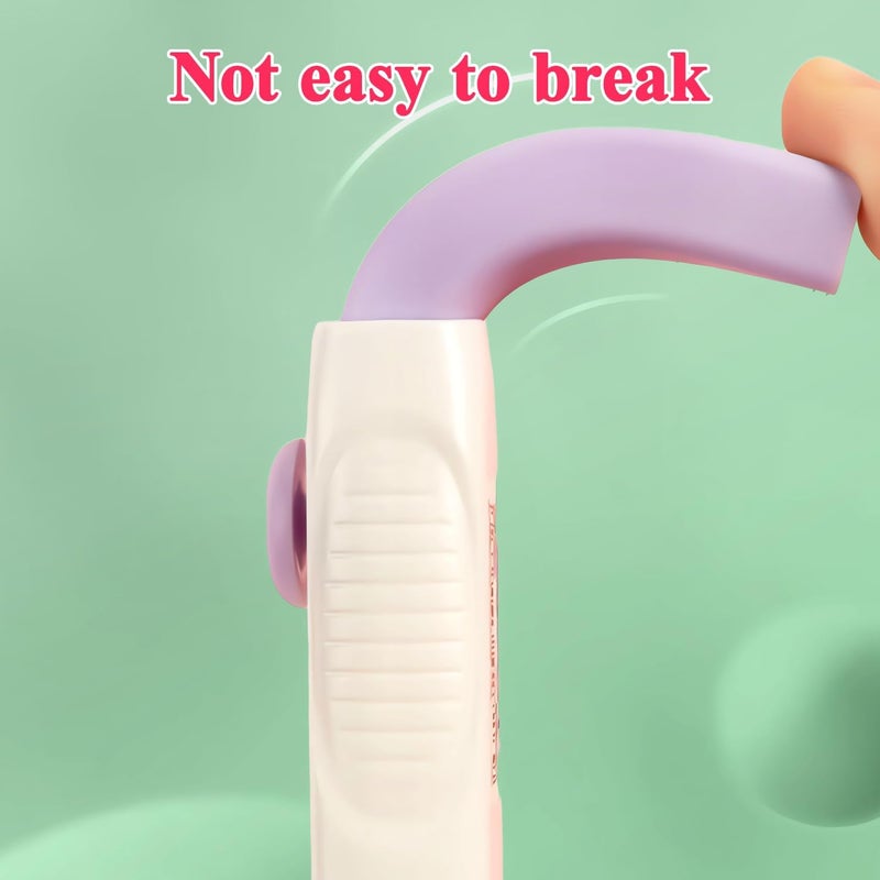 MG 4+1 Pack Rubber Erasers Sliding Retractable Eraser, Soft Cute Erasers Push Pull Large Pencil Eraser with Plastic Sleeve 4 Refill Eraser for Students Kids, School Office Home Supplies (Purple) - Image 5